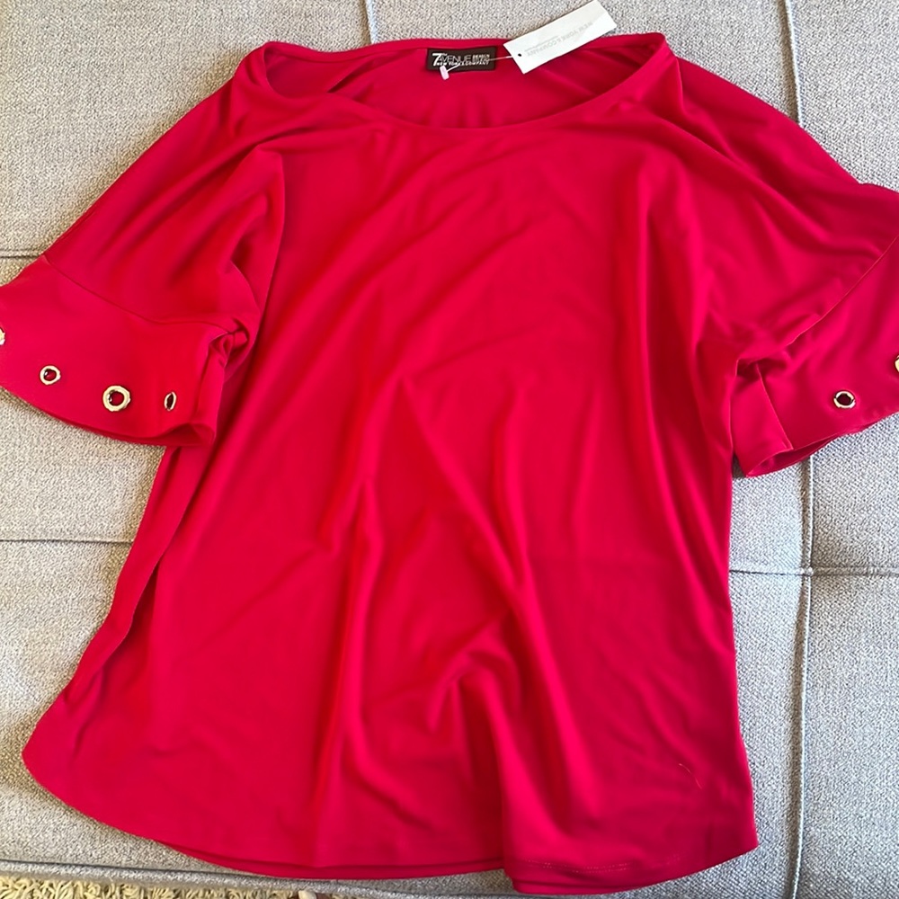 Red blouse